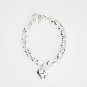 Reserved - Ezüstözött karkötő szív alakú függővel - Ezüst kép
