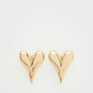 Reserved - Aranyozott, szabálytalan szív alakú fülbevaló - Arany kép