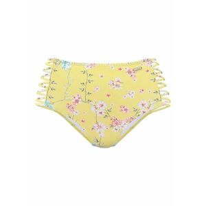 SUNSEEKER Bikini nadrágok 'Ditsy' sárga / olíva / rózsaszín / fehér kép