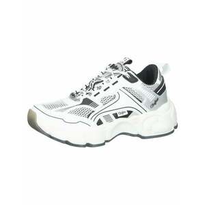 BUFFALO Rövid szárú sportcipők ezüstszürke / fekete / fehér kép