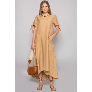 AMNESIA Ikras ruha camel kép