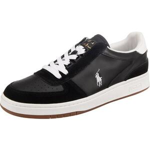 Polo Ralph Lauren Rövid szárú sportcipők fekete / fehér kép