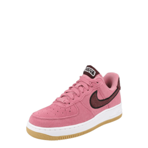 Nike Sportswear Rövid szárú sportcipők 'Air Force 1' barna / világos-rózsaszín / fekete kép