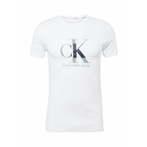 Calvin Klein Jeans Póló ezüstszürke / fekete / fehér kép