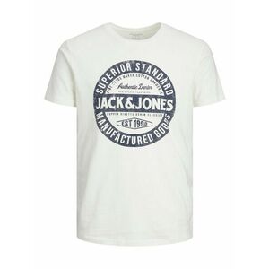 JACK & JONES Póló 'Jeans' tengerészkék / fehér kép