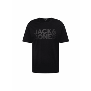 JACK & JONES Póló szürke / fekete kép