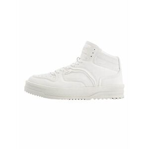 Bershka Magas szárú sportcipők fehér kép