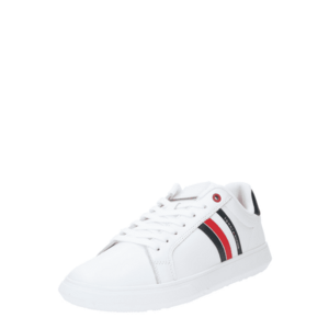 TOMMY HILFIGER Rövid szárú sportcipők 'Essential' piros / fekete / fehér kép