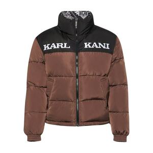 Karl Kani Téli dzseki sötét barna / fekete / fehér kép