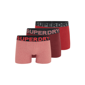 Superdry Boxeralsók szürke / piros / burgundi vörös / pasztellpiros kép