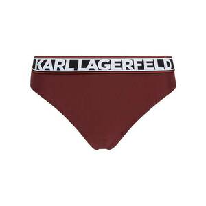 Karl Lagerfeld Bikini nadrágok burgundi vörös / fekete / fehér kép