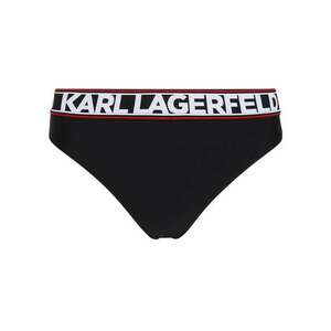 Karl Lagerfeld Bikini nadrágok sötétvörös / fekete / fehér kép