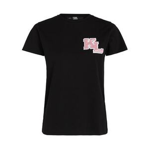 Karl Lagerfeld Póló rózsaszín / fekete / fehér kép
