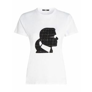 Karl Lagerfeld Póló ' Boucle Profile ' fekete / fehér kép