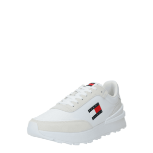 Tommy Jeans Rövid szárú sportcipők 'Essential' kék / piros / fehér / piszkosfehér kép