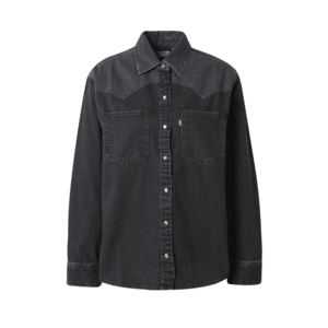 LEVI'S ® Blúz 'Teodora Western Shirt' rikító piros / fekete farmer / fehér kép