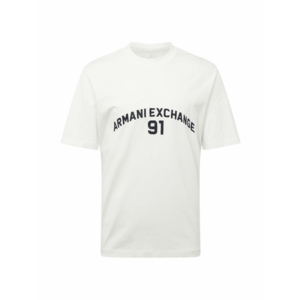 ARMANI EXCHANGE Póló fekete / piszkosfehér kép