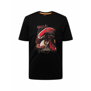 BOSS Póló 'Tee Mushroom' khaki / vérvörös / rikító piros / fekete kép