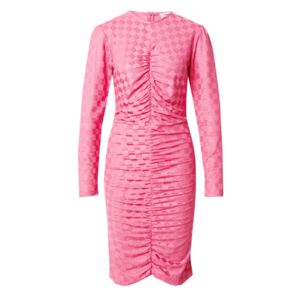 Világos rózsaszín női testhezálló ruha kép