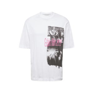 Calvin Klein Jeans Póló fehér / rózsaszín / fekete kép