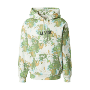 LEVI'S ® Tréning póló 'Relaxed Graphic Hoodie' világosbarna / zöld / piszkosfehér kép