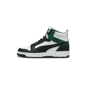 PUMA Magas szárú sportcipők 'Rebound v6' zöld / fekete / fehér kép