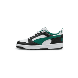 PUMA Rövid szárú sportcipők 'Rebound v6' zöld / fekete / fehér kép