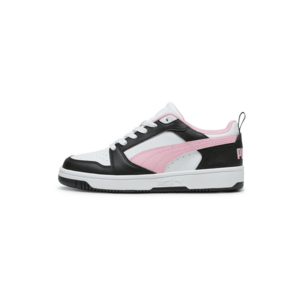 PUMA Rövid szárú sportcipők 'Rebound V6' rózsaszín / fekete / fehér kép