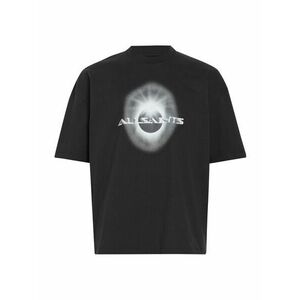 AllSaints Póló 'SOLARIS' szürke / fekete / fehér kép