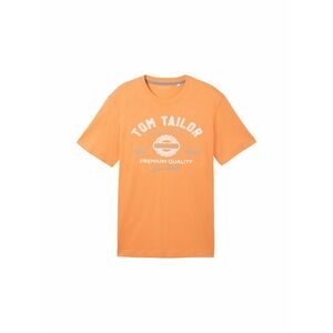 TOM TAILOR Póló világoskék / világos narancs / fehér kép