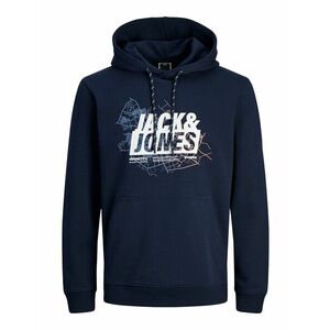 JACK & JONES Tréning póló fekete / tengerészkék / fehér kép