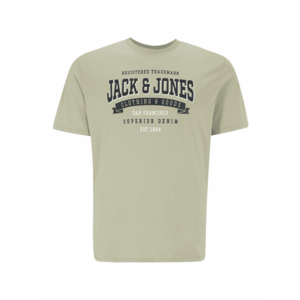 Jack & Jones Plus Póló tengerészkék / világoszöld / fehér kép