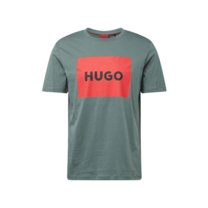 HUGO Póló 'Dulive222' sötétzöld / piros / fekete kép
