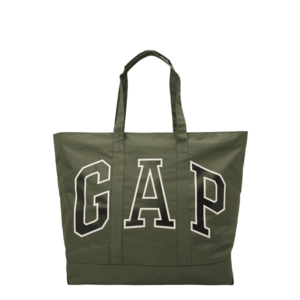 GAP Shopper táska khaki / fekete / piszkosfehér kép