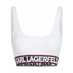 Karl Lagerfeld Bikini felső 'Elongated' piros / fekete / fehér kép