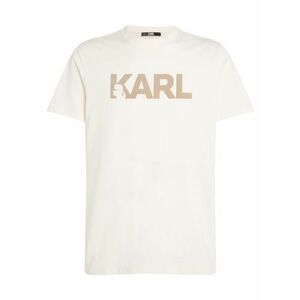 Karl Lagerfeld Póló sötét bézs / természetes fehér kép
