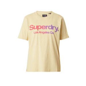 Superdry Póló világos sárga / lila / világos-rózsaszín kép