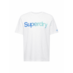 Superdry Póló kék / vízszín / fehér kép
