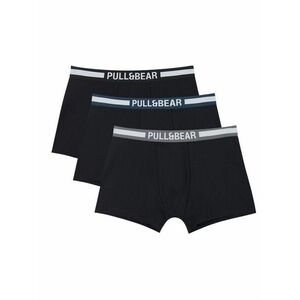 Pull&Bear Boxeralsók sötétkék / szürke / fekete / fehér kép