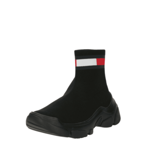 Tommy Jeans Magas szárú sportcipők piros / fekete / fehér kép