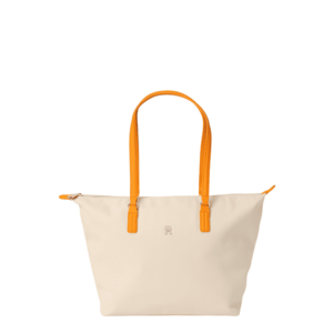 TOMMY HILFIGER Shopper táska 'POPPY' világos bézs / narancs kép
