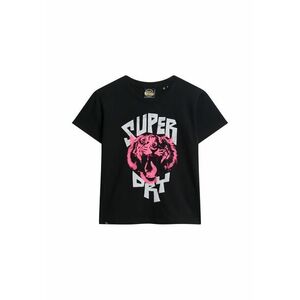 Superdry Póló 'Lo-fi Rock' rózsaszín / fekete / fehér kép