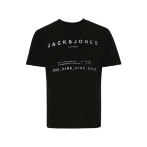 Jack & Jones Plus Póló 'RIOT' lila / fekete / fehér kép
