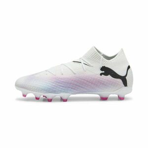 PUMA Futballcipők 'Future 7 Pro' kék / rózsaszín / fekete / fehér kép