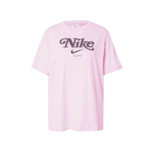 Nike Sportswear Oversize póló rózsaszín / fekete melír kép