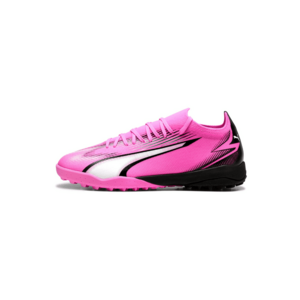 PUMA Futballcipők 'Ultra Match' neon-rózsaszín / fekete / fehér kép