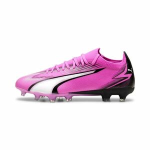 PUMA Futballcipők 'Ultra Match' neon-rózsaszín / fekete / fehér kép