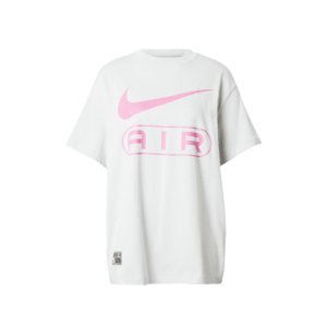 Nike Sportswear Oversize póló 'AIR' világosszürke / rózsaszín / fekete / fehér kép
