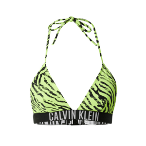 Calvin Klein Swimwear Bikini felső citromzöld / fekete / fehér kép