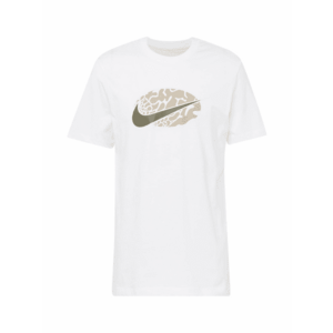 Nike Sportswear Póló 'SWOOSH' taupe / fekete / fehér kép
